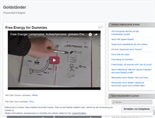 Tablet Screenshot of goldstaender.wordpress.com