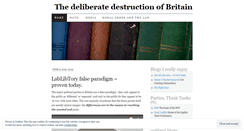 Desktop Screenshot of britainsdestruction.wordpress.com