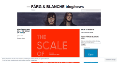 Desktop Screenshot of fargblanche.wordpress.com