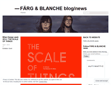 Tablet Screenshot of fargblanche.wordpress.com