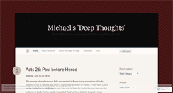 Desktop Screenshot of michaeldavidjay.wordpress.com