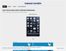 Tablet Screenshot of manuelsendon.wordpress.com