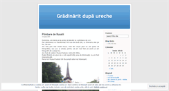 Desktop Screenshot of gradinaritdupaureche.wordpress.com