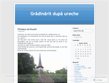 Tablet Screenshot of gradinaritdupaureche.wordpress.com