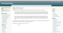 Desktop Screenshot of ancientgeeks.wordpress.com