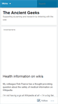 Mobile Screenshot of ancientgeeks.wordpress.com