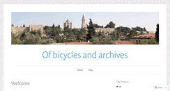 Desktop Screenshot of cyclingarchivist.wordpress.com