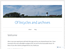 Tablet Screenshot of cyclingarchivist.wordpress.com