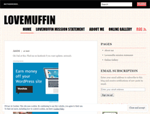 Tablet Screenshot of lovemuffin.wordpress.com