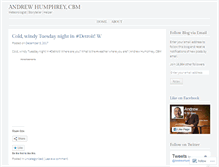 Tablet Screenshot of andrewhumphrey.wordpress.com
