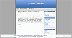 Desktop Screenshot of preventstroke.wordpress.com