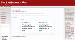 Desktop Screenshot of battlegames.wordpress.com