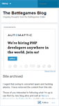 Mobile Screenshot of battlegames.wordpress.com