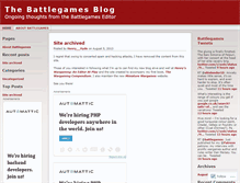 Tablet Screenshot of battlegames.wordpress.com