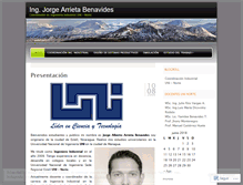 Tablet Screenshot of ingjorgearrieta.wordpress.com