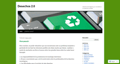 Desktop Screenshot of desechos20.wordpress.com