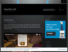 Tablet Screenshot of neverminecraft.wordpress.com