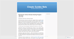 Desktop Screenshot of cheatsbotsguides.wordpress.com