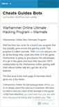 Mobile Screenshot of cheatsbotsguides.wordpress.com