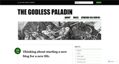 Desktop Screenshot of godlesspaladin.wordpress.com