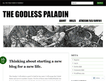 Tablet Screenshot of godlesspaladin.wordpress.com