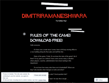 Tablet Screenshot of dimitriramaneshwara.wordpress.com