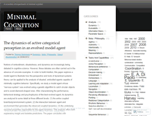Tablet Screenshot of minimalcognition.wordpress.com