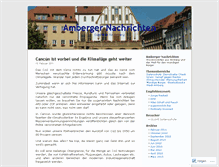 Tablet Screenshot of ambergernachrichten.wordpress.com