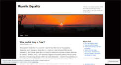 Desktop Screenshot of majesticequality.wordpress.com