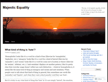 Tablet Screenshot of majesticequality.wordpress.com