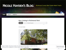 Tablet Screenshot of nicolehayden.wordpress.com