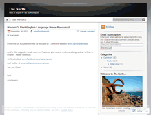 Tablet Screenshot of newsfromthenorth.wordpress.com
