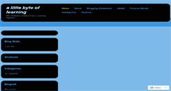 Desktop Screenshot of alittlebyteoflearning.wordpress.com