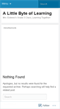 Mobile Screenshot of alittlebyteoflearning.wordpress.com