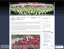 Tablet Screenshot of lionsgatechorus.wordpress.com