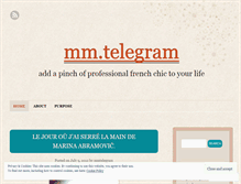 Tablet Screenshot of mmtelegram.wordpress.com