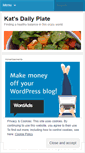Mobile Screenshot of katsdailyplate.wordpress.com