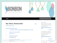 Tablet Screenshot of bonbonjewels.wordpress.com