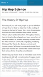Mobile Screenshot of hiphopscience.wordpress.com