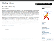 Tablet Screenshot of hiphopscience.wordpress.com