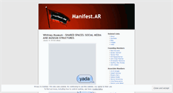 Desktop Screenshot of manifestarblog.wordpress.com