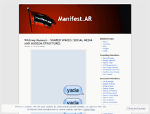 Tablet Screenshot of manifestarblog.wordpress.com
