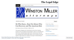 Desktop Screenshot of millerslaw.wordpress.com