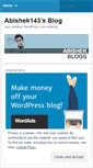 Mobile Screenshot of abishek143.wordpress.com