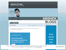 Tablet Screenshot of abishek143.wordpress.com