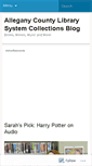 Mobile Screenshot of alleganylibrarycollections.wordpress.com