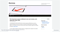 Desktop Screenshot of electively.wordpress.com