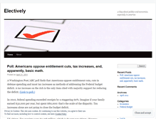 Tablet Screenshot of electively.wordpress.com