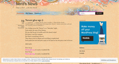 Desktop Screenshot of nerdsnews.wordpress.com