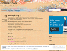 Tablet Screenshot of nerdsnews.wordpress.com